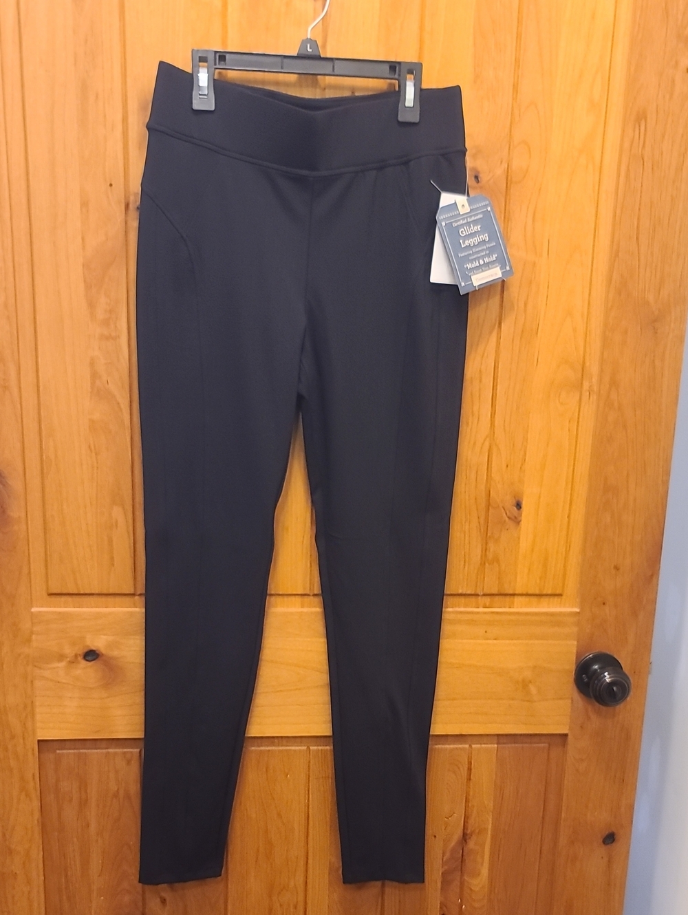 Democracy Black Glider Legging with Blue Tag